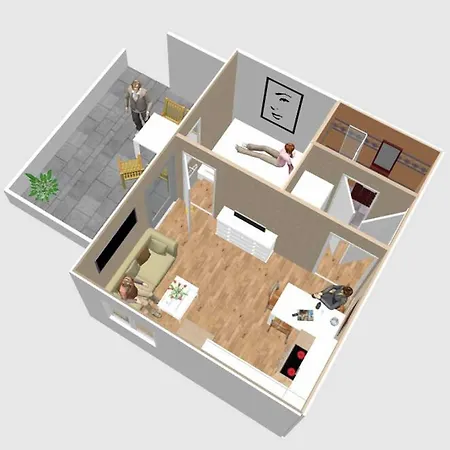 Vila Stadt Residenz We1 We8 - 2 Reihe - Sauna Im Haus *
